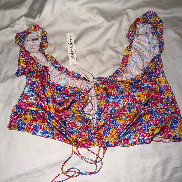 For Love And Lemons |  Multicolor Floral Top, size L - Picture 1 of 2